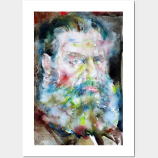 LEO TOLSTOY watercolor portrait .2 Posters and Art